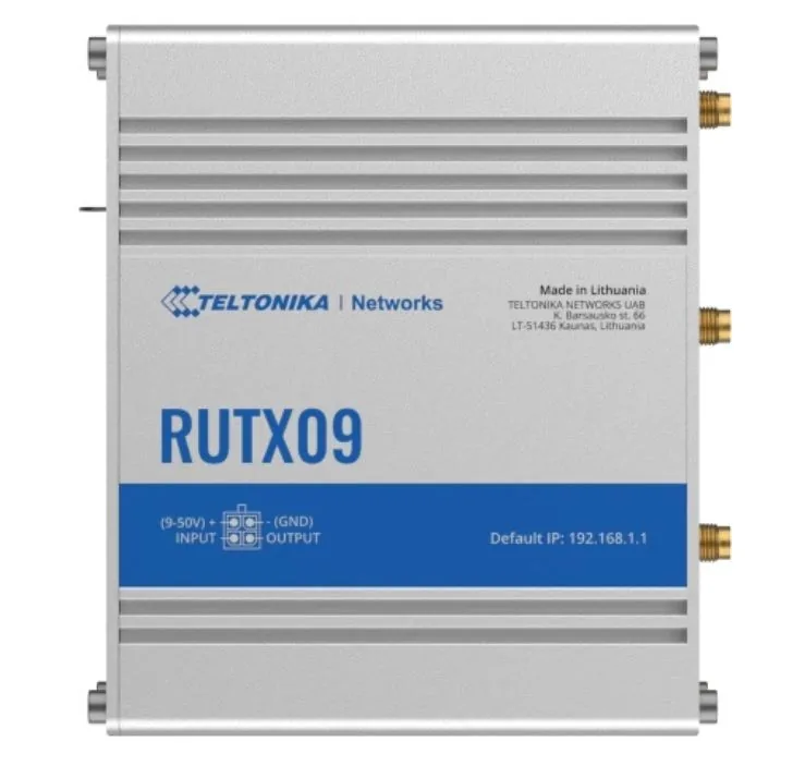 Teltonika INDUSTRIAL CELLULAR LTE-A Cat 6+ETH ROUTER - RUTX09
