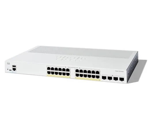 Cisco Catalyst 1300-24FP-4X - Přepínač - L3 - řízený - 24 x 10/100/1000 (PoE+) + 4 x 10 Gigabit SFP+ - Lze montovat do rozvaděče - PoE+ (375 W)