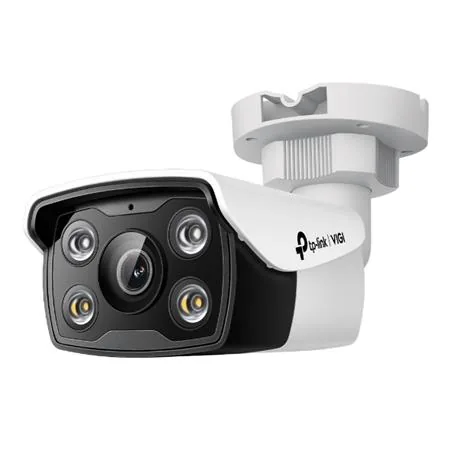 TP-Link VIGI C350 V1 - Síťová bezpečnostní kamera - bullet - venkovní - voděodolný - barevný (Den a noc) - 5 Mpix - 2880 x 1620 - úchyt M12 - pevné ohnisko - audio - LAN 10/100 - H.265+, H.265, H.264+, H.264 - stejn. proud 12 V / PoE
