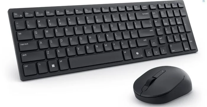 Dell Pro KM555 - Sada klávesnice a myši - tichý - compact - bezdrátový - 2.4 GHz, Bluetooth - QWERTZ - česká/slovenská - černá - s 3 years Advanced Exchange Service