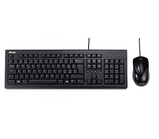 ASUS U2000 Copilot version - drôtová klávesnica a myš, čierna, CZ SK