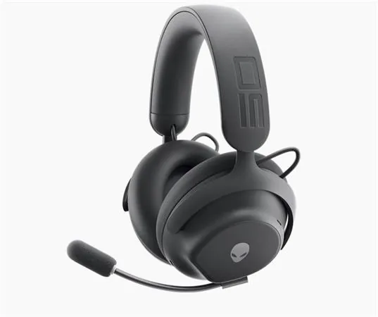 Alienware Pro Wireless Gaming Headset - Náhlavní souprava - plná velikost - Bluetooth / 2,4 GHz radiová frekvence - bezdrátový, kabelové - odstranění šumu - USB-C - Dark Side of the Moon