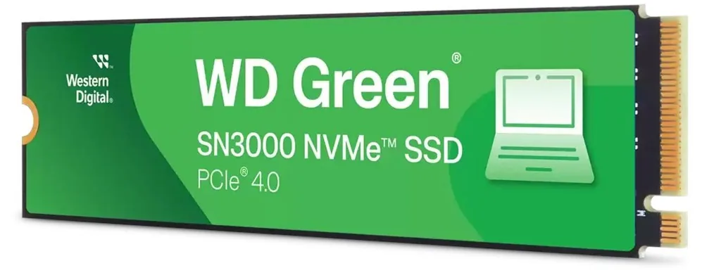 WD GREEN SSD 500GB SN3000 Powered by SanDisk, PCIe Gen4x4, M.2 2280, (R:5000 W:4100 MB s)