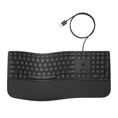 HP 485 Comfort - Klávesnice - více zařízení, 23 programovatelných kláves, rozložení ve 3 zónách - full size - USB - česká/slovenská - černá
