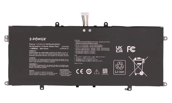 2-power 0B200-03660000 alternative 4 článková Baterie do Laptopu 15,4V 3200mAh