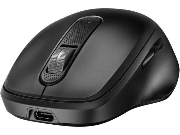 HP 515 - Myš - plné velikosti, ultra rychlé nabíjení - 5 tlačítka - bezdrátový - 2.4 GHz - bezdrátový přijímač USB - černá