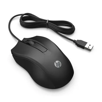HP 105 - Myš - pravák a levák - optický - 3 tlačítka - kabelové - USB-A - černá - Smart Buy