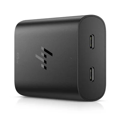 HP - Napájecí adaptér USB-C - AC 115/230 V - 65 watt - výstupní konektory: 2 - Evropa
