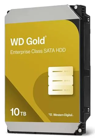WD Gold WD103KRYZ - Pevný disk - Enterprise - 10 TB - interní - 3.5" - SATA 6Gb/s - 7200 ot/min. - vyrovnávací paměť: 512 MB