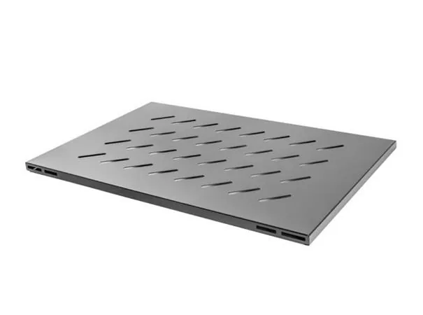 LANBERG 19" PEVNÁ POLICE PRO OTEVŘENÝ RACK 800MM 1U/480,5X580MM MAX. NOSNOST DO 120KG ČERNÁ