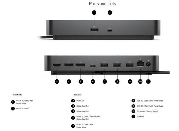 Dell dokovací stanice WD25 100W Power delivery USB-C