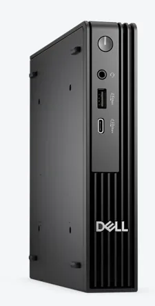Dell Pro Micro QCM1250 - AI PC - mikro Core i3 i3-14100T / až 4.4 GHz - RAM 16 GB - SSD 512 GB - NVMe - UHD Graphics 730 - Gigabit Ethernet, Bluetooth, IEEE 802.11ax (Wi-Fi 6E) - Win 11 Pro - monitor: žádný - černá - BTP - s 3 roky ProSupport