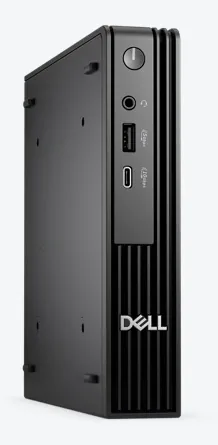 Dell Pro Micro QCM1250 - AI PC - mikro Core i5 i5-14500T / až 4.8 GHz - RAM 8 GB - SSD 256 GB - NVMe, TLC - UHD Graphics 770 - Gigabit Ethernet, Bluetooth, IEEE 802.11ax (Wi-Fi 6E) - Win 11 Pro - monitor: žádný - černá - BTP - s 3 roky ProSupport