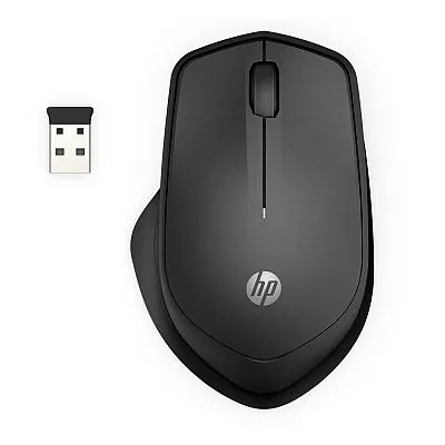 HP 285 Silent - Myš - ergonomický - optický - bezdrátový - 2.4 GHz - bezdrátový přijímač USB