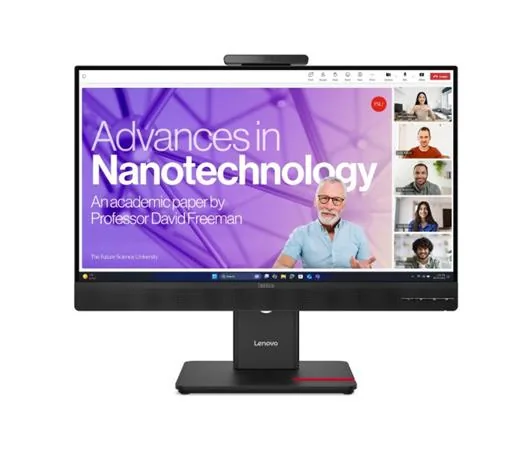 Lenovo ThinkVision T24-4v - LED monitor - 1920 x 1080 Full HD (1080p) @ 120 Hz - IPS - 250 cd/m? - 1500:1 - 4 ms - HDMI, VGA, DisplayPort, USB-C - reproduktory - černá eclipse