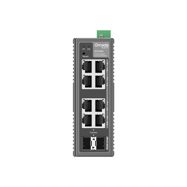 TP-Link Omada IES206G V1 - Přepínač - průmyslový - řízený - 4 x 10/100/1000 + 1 x gigabitů SFP + 1 x combo Gigabit SFP/RJ-45 - lze montovat na konzolu DIN, pro připevnění na zeď