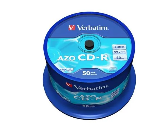 VERBATIM CD-R(50-Pack)Spindl/Crystal/DLP/52x/700MB
