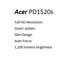 Acer PD1520s/DLP/1200lm/FHD/HDMI/WiFi