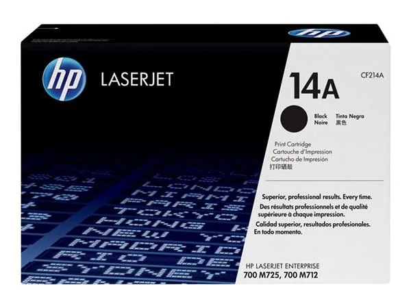HP 14A - Černá - originální - LaserJet - kazeta s barvivem (CF214A) - pro Color LaserJet M725; LaserJet Enterprise 700, M712, MFP M725; LaserJet Managed MFP M725