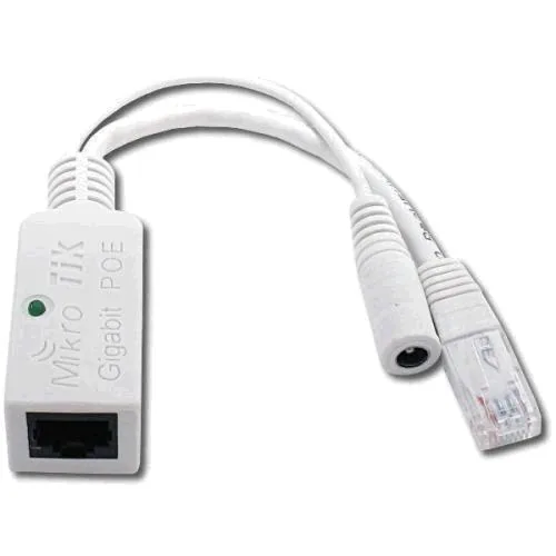 Mikrotik pasivní gigabit PoE injektor s LED indikací