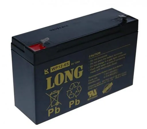 LONG baterie 6V 12Ah F1 (WP12-6S)