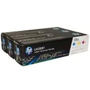 HP 126A - 3-balení - žlutá, azurová, purpurová - originální - LaserJet - kazeta s barvivem (CF341A) - pro Color LaserJet Pro CP1025; LaserJet Pro MFP M175; TopShot LaserJet Pro M275