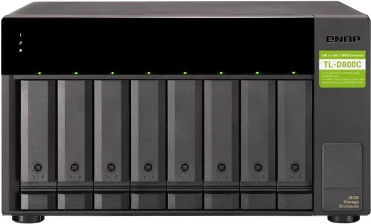 QNAP TL-D800C - úložná jednotka JBOD USB 3.2 (8x SATA), desktop