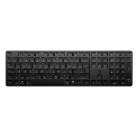 HP 495k - Klávesnice - duálním režimu, 3-zónovém uspořádání, vícedotyková zařízení, nízký profil stisku kláves - bezdrátový - Bluetooth, 2.4 GHz - česká/slovenská - černá
