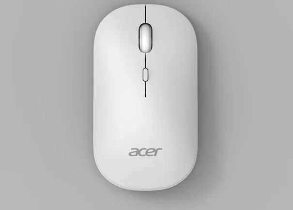 Acer AMR130/Ergonomická/Optická/1 600 DPI/USB+BT/Bílá