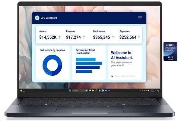 DELL Pro 14 Premium PA14250 Copilot+/U5-238V/32GB/512GB SSD/14" FHD+/IR cam/FPR/W11P/3Y ProSpt/šedá/bez adaptéru