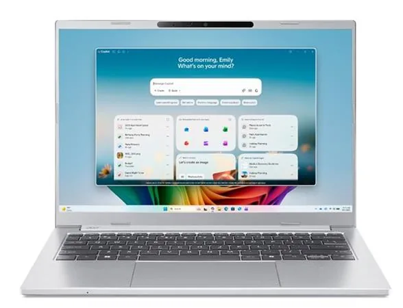 Acer Aspire 14 AI/A14-I71M-7679/U7-355/14"/WUXGA/16GB/512GB/Intel int/W11H/Silver/2R