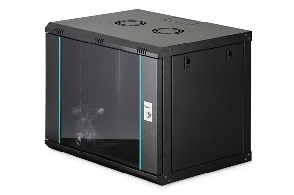DIGITUS DN-37105 Nástěnná skříň 9U, Dynamic-N, 19", 600x450mm, nesmontovaná černá (RAL 9005)