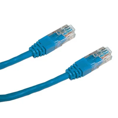 DATACOM patch cord UTP cat5e 0,25M modrý