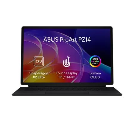 ASUS ProArt PZ14 - Snapdragon X2 Elite X2E88100/32GB/1TB SSD/14"/2,8K/OLED/2y PUR/Win 11 Pro/černá