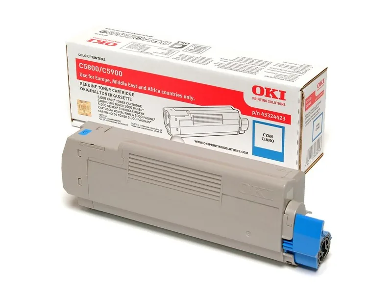 Toner OKI C5800, 5900, cyan, 43324423, 5000s, O