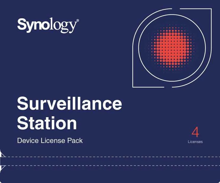 Synology Surveillance Device License Pack - Licence - 4 kamery
