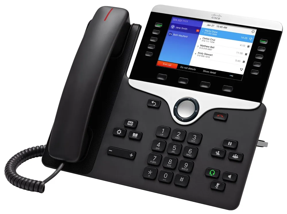 Cisco IP Phone 8841 - Telefon VoIP - SIP, RTCP, RTP, SRTP, SDP - 5 řádků