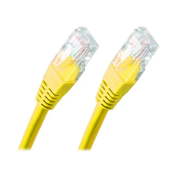 XtendLan Patch kabel Cat6 UTP 0,5m - žlutý