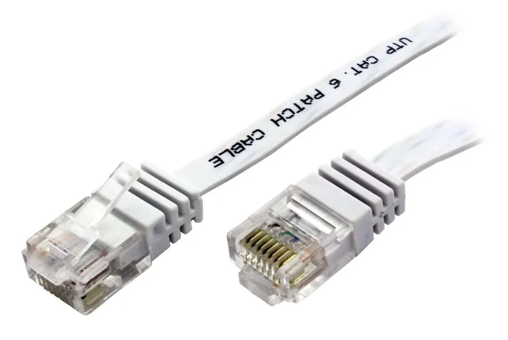 XtendLan Patch kabel Cat6 UTP 5m - bílý plochý