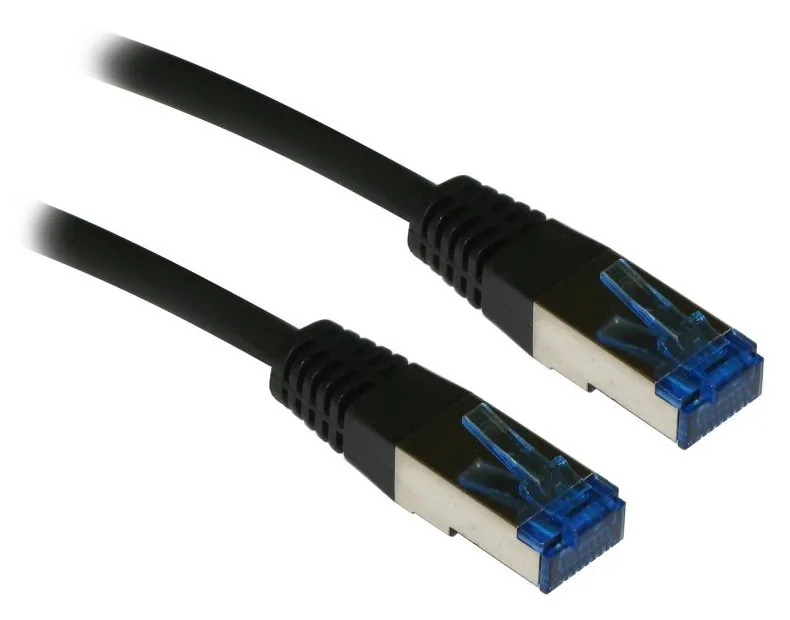XtendLan Patch kabel Cat6A SFTP LSFRZH 0,5m - černý