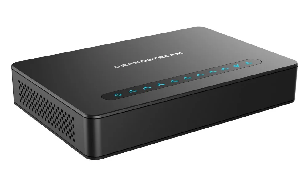 Grandstream HT818 analogový převodník 8x FXS, 2 SIP účty, 2x Gbit LAN, NAT router, 3-cestná konf., auto-provisio.