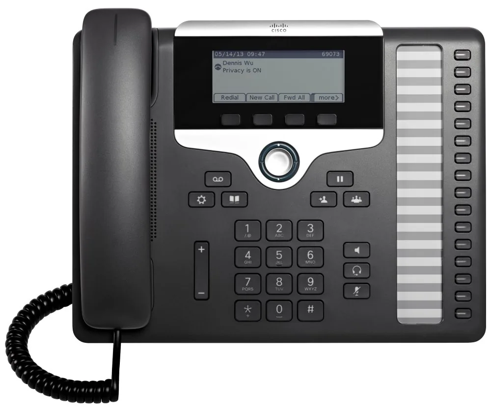 Cisco IP Phone 7861 - Telefon VoIP - SIP, SRTP - 16 řádků