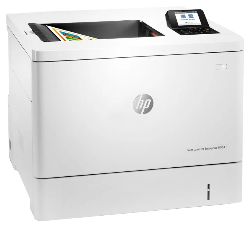 HP LaserJet Enterprise M554dn - Tiskárna - barva - Duplex - laser - A4/Legal - 1200 x 1200 dpi - až 33 stran/min. (mono) / až 33 stran/min. (barevný) - kapacita: 650 listy - USB 2.0, Gigabit LAN, hostitel USB 2.0