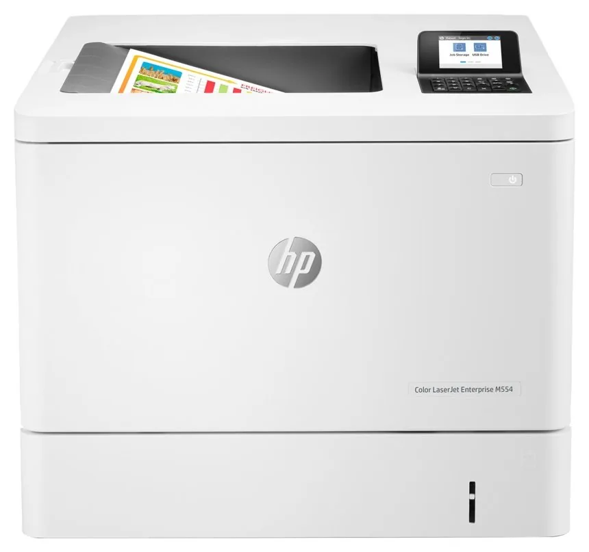 HP LaserJet Enterprise M554dn - Tiskárna - barva - Duplex - laser - A4/Legal - 1200 x 1200 dpi - až 33 stran/min. (mono) / až 33 stran/min. (barevný) - kapacita: 650 listy - USB 2.0, Gigabit LAN, hostitel USB 2.0