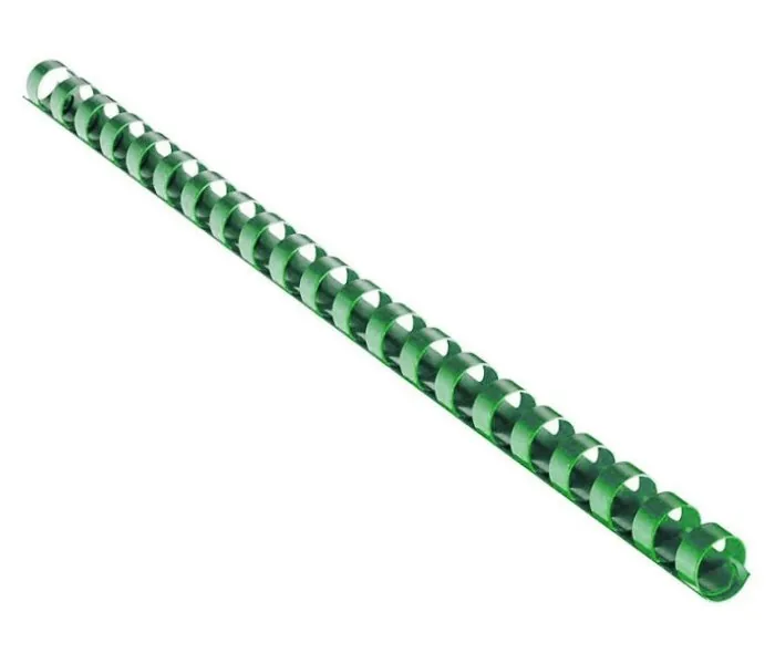 EUROSUPPLIES plastové hřbety formát A4 25mm zelené 50 pack