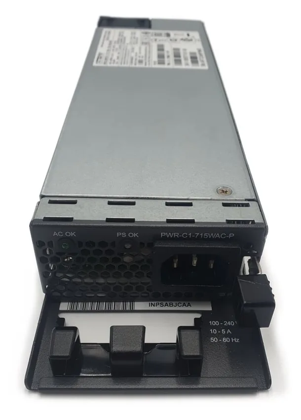Cisco Config 1 - Zdroj proudu - připojení za provozu / redundantní (zásuvný modul) - 80 PLUS Platinum - AC 100-240 V - 715 watt - pro Catalyst 9300 (Higher Scale) (715 watt), 9300L (715 watt)