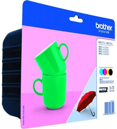 Brother LC227XLVALBP - 4-balení - Vysoká výtěžnost - černá, žlutá, azurová, purpurová - originální - blistr - inkoustová cartridge - pro Brother DCP-J4120DW, MFC-J4420DW, MFC-J4625DW