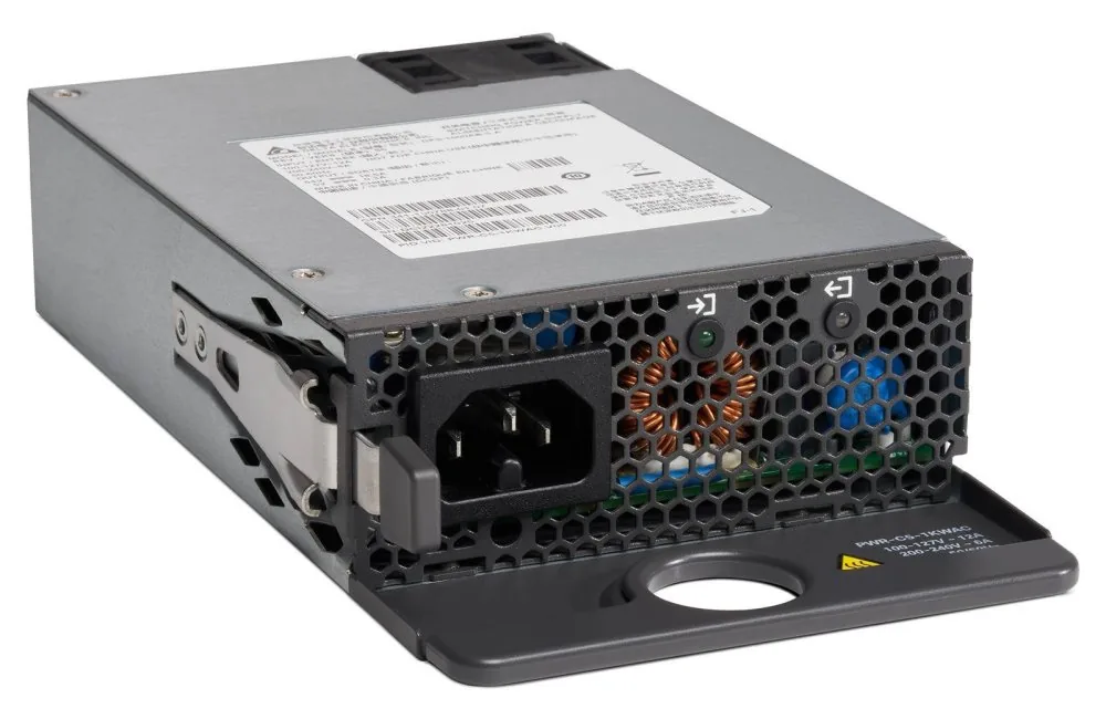 Cisco Config 5 - Přívod energie - hotplug (zásuvný modul) - AC 100-240 V - 1000 watt - pro P/N: C9200-48P-A, C9200-48P-E, C9200-48P-EDU, C9200L-48P-4G-A=, C9200L-48P-4X-E-WS