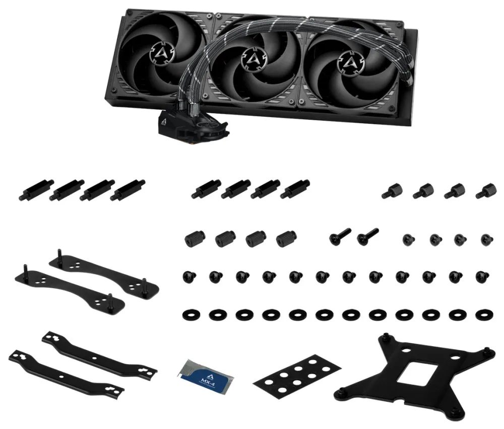 OPRAVENÉ - ARCTIC Liquid Freezer II 420 vodní chladič CPU 420mm radiátor 3x 140mm P14 PWM ventilátory