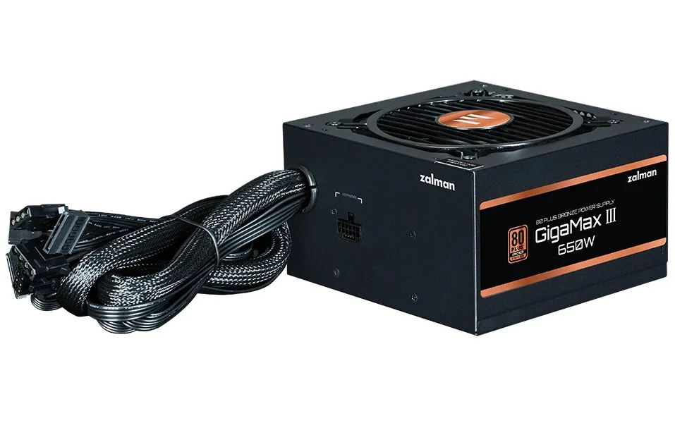 Zalman zdroj Gigamax III ZM650-GV3 650W ATX3.0 active PFC semimodulární 80 Plus bronze